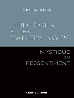 cover image of Heidegger et les Cahiers noirs